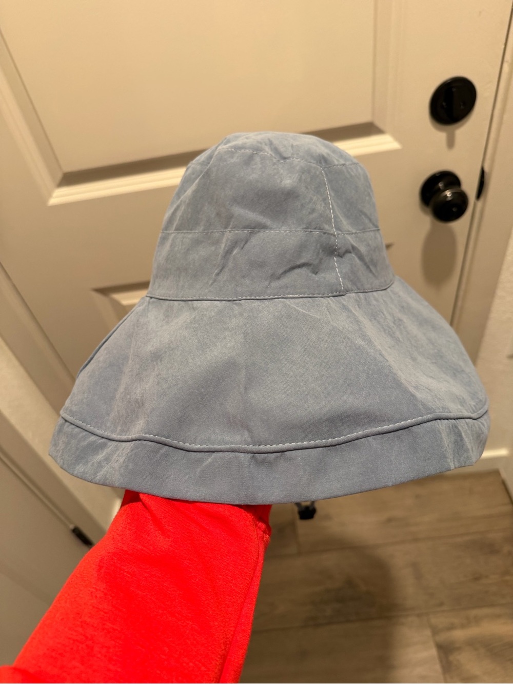 Light Blue Women's Wide Brim Bucket Hat